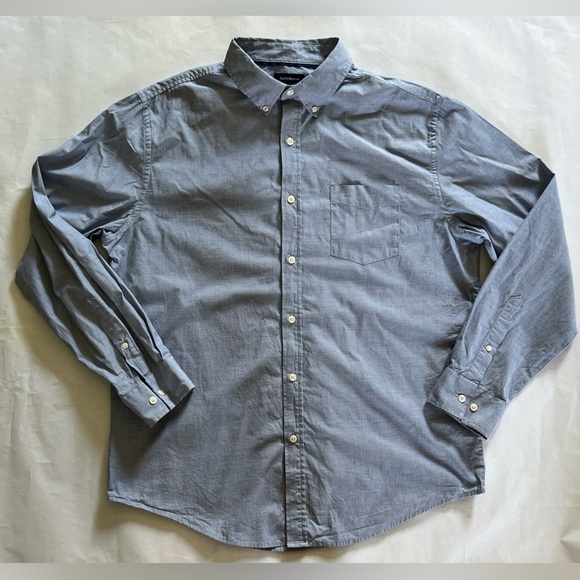 Blue Regular Fit, long sleeve shirt - Large - Picture 1 of 4